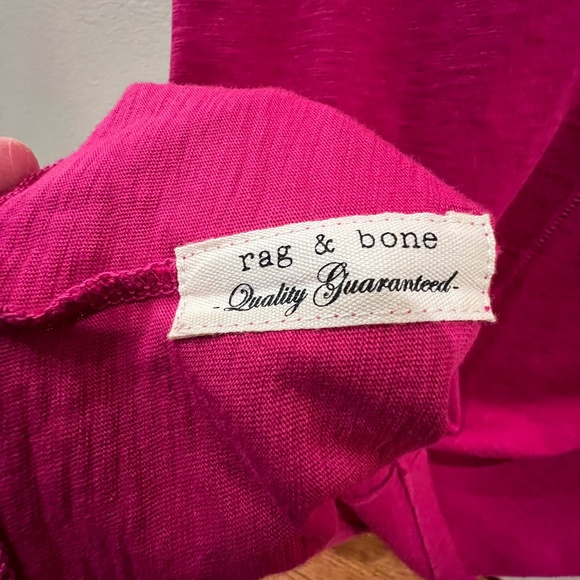 Rag & Bone, The Slub Tee, Crew - Fuchsia, M (NWT) - Picture 6 of 8